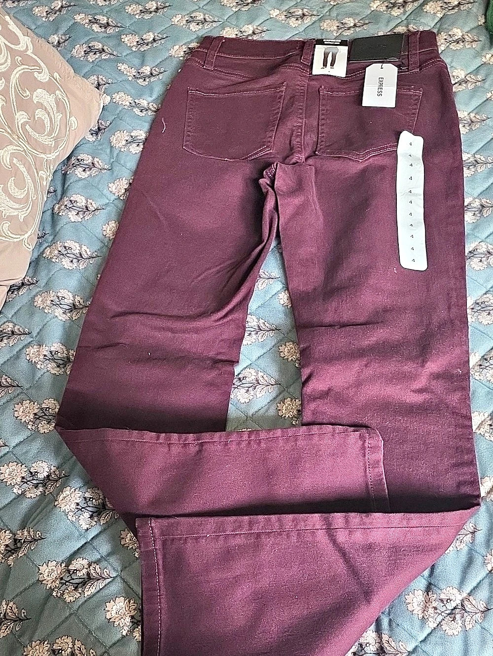 Express Skinny Jeans in Purple Size 4 NWT